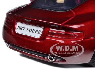 Aston Martin DB9 Coupe Burgundy 1 18 Diecast Model Car by Motormax 