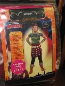 Astrid Halloween Costume Girls Size L 10 12 How to Train Your Dragon 