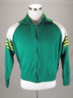   Tennis Jacket  Track Field Sport Athletic 1960s M L