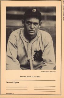 Luzerne Atwell Lou Blue 1946 49 W603 Sports Exchange Card