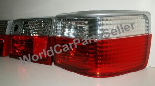 86 91 Audi 80 B3 Tail Light Rear Lamps Crystal Set