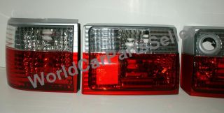 86 91 Audi 80 B3 Tail Light Rear Lamps Crystal Set