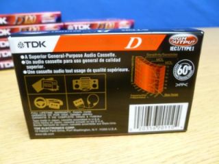 Lot of 10 TDK D120 Music Audio Cassette Tapes U32