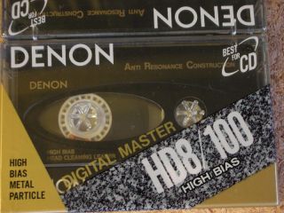 10 Denon HD8 100 Metal Particle Audio Cassette Tapes