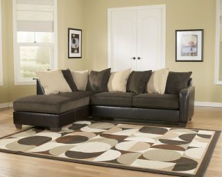 Ashley Furniture Vivanne Chocolate LAF Sectional Living Room Set 70415 