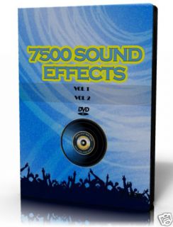 7500 Sound Effects Samples Collection 2 DVD  WAV
