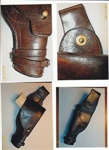 AUDLEY STYLE HOLSTER. MILITARY, .45 GOVT AUTOOBREGON AUTO, SCARCE 
