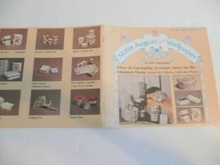    August Wallpaper Patterns for Doll House Miniature Accessories 1979