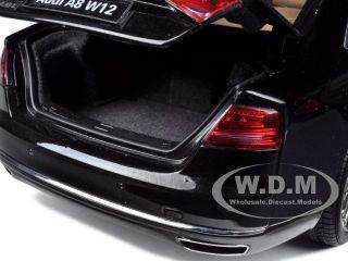 AUDI A8 L W12 NIGHT BLACK 1/18 DIECAST CAR MODEL BY KYOSHO 09231