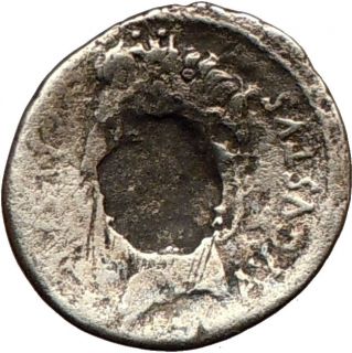 Augustus 17BC Silver Roman Coin w Julius Caesars Comet