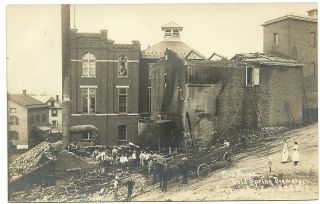 Fire Ruins Cold Spring Brewery Sunbury, Pa. July 22 1912 RRPC Unused 