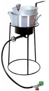 portable propane outdoor cooker 54,000 BTU cast burner Aluminum fry 