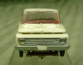 1960s Aurora Model Motoring HO Slot Car Vibrator White 1962 Ford Pick 