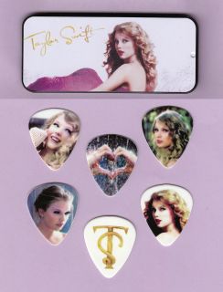   Speak Now Guitar Pick Tin 6 Assorted Collector Picks New SEALED