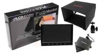 LCD4Video 7 LCD Monitor On Camera Kit w/ Sunhood