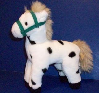 Pippi Longstockings Horse Plush Spotted White Swedish Stuffed Animal 