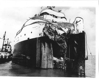 O965 RP 1972 Great Lake SHIP Wreck Arthur B Homer vs Navishipper 