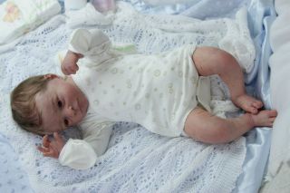 Newborn Reborn Baby Girl Doll Rosie Prototype by Olga Auer