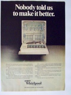1976 Whirlpool Automatic Dishwasher Magazine Advertisement Ad Page 