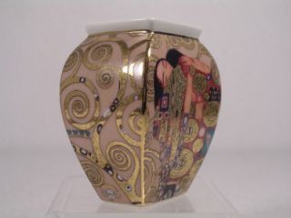 Goebel Artis Orbis Fullfillment Vase Gustav Klimt NIB