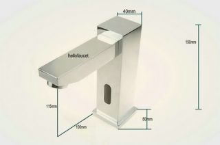 Hands Free Automatic Sensor Single Cold Bathroom Basin Faucet Sink Tap 