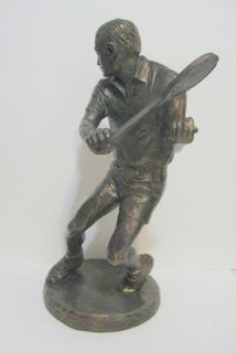 1978 Austin Products Bronze Male Tennis Player 16 Sculpture by Klara 