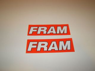 Fram Automotive Oil Air Filters Decals Stickers