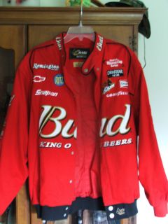 Chase Authentics Dale Earnhardt Jr. Budweiser jacket Size XXL