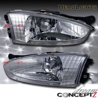1997 2002 MITSUBISHI MIRAGE 2DR COUPE ONLY CLEAR HEADLIGHTS