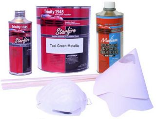 Teal Green Metallic Acrylic Enamel Auto Paint Kit