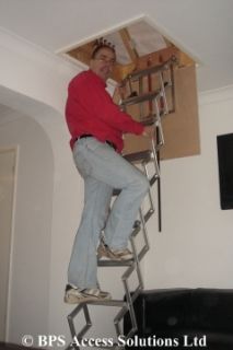 9ft 2 74M Concertina Loft Attic Ladder Next Day Delivery