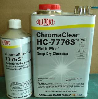 Auto Car Paint Dupont Chroma Clear 7776s w Med Hardener