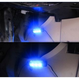 New Car Interior Adjustable Colorful LED Foot Well Neon Flash Lights 
