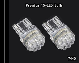 Super White 15 LED Bulbs For Back Up Reverse Light 7440 992 #B15