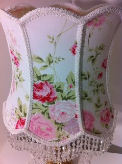 Vintage Rachel Ashwell Wild Flower Fabric Lampshade Shabby Chic Retro 
