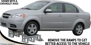 XL ALUMINUM CAR AUTO SERVICE RAMPS STANDS LOW CLEARANCE (CR 7214)