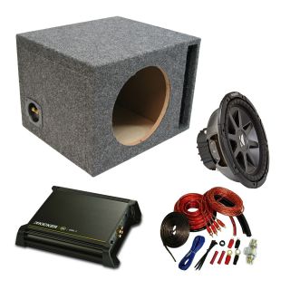 Kicker Car Audio Single 10 CVR10 Comp VR Ported Speaker Sub Box DX250 