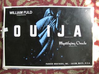vtg 60s William Fuld OUIJA BOARD Parker Brothers mystifying oracle 
