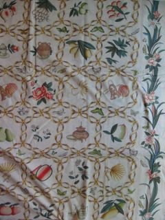Decorator Fabric Sewing Scalamandre Object Chinois Hand Print Design 6 