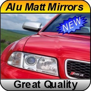 Audi A3 S3 8L 01 02 Alu Matt Finish Mirror Covers Caps