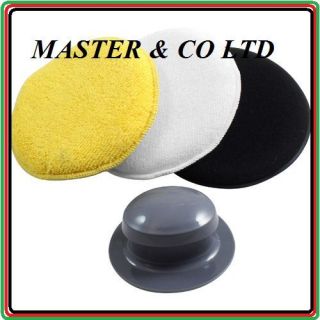   Polish Applicator Pads with Handle Car Cleaning Valet Wax New