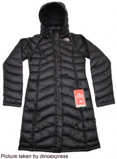 New The North Face Womens Avenue Parka Down Jacket Black Size Small 