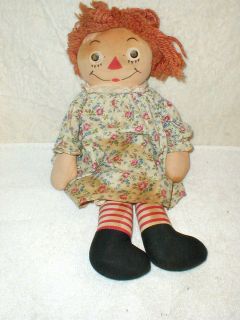 Vintage Old Reliable, Averill, Raggedy Ann Doll from Estate, Painted 