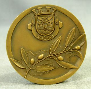 Old Sousel Casa Branca Bronze Medal Medallion Portugal