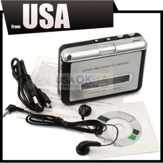    Tape to PC USB Cassette to  Converter Capture Audio Music Player