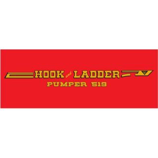 New 1969 70 AMF Hook Ladder 519 Pedal Car Graphics