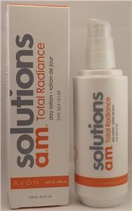 avon solutions a m total radiance day lotion spf 15