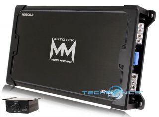 Autotek 2 Channel Mean Machine Series 1600W RMS Class AB MOSFET Audio 