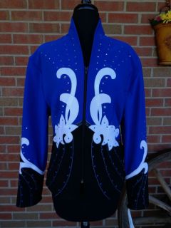 1849 Ranchwear Royal Blue Showmanship Jacket New XL