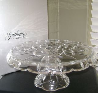 Gorham Lady Anne Pedistal Cake Plate Stand Germany Never Used with Box 